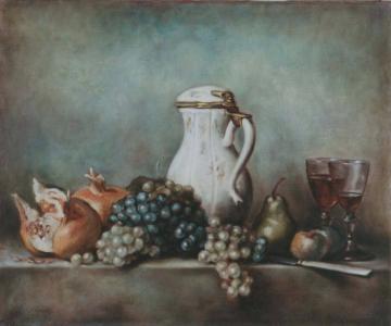 kopia wg J. S. Chardin, Martwa natura - E. Basiul